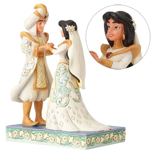 Disney Traditions Aladdin Jasmine and Aladdin Wedding Statue